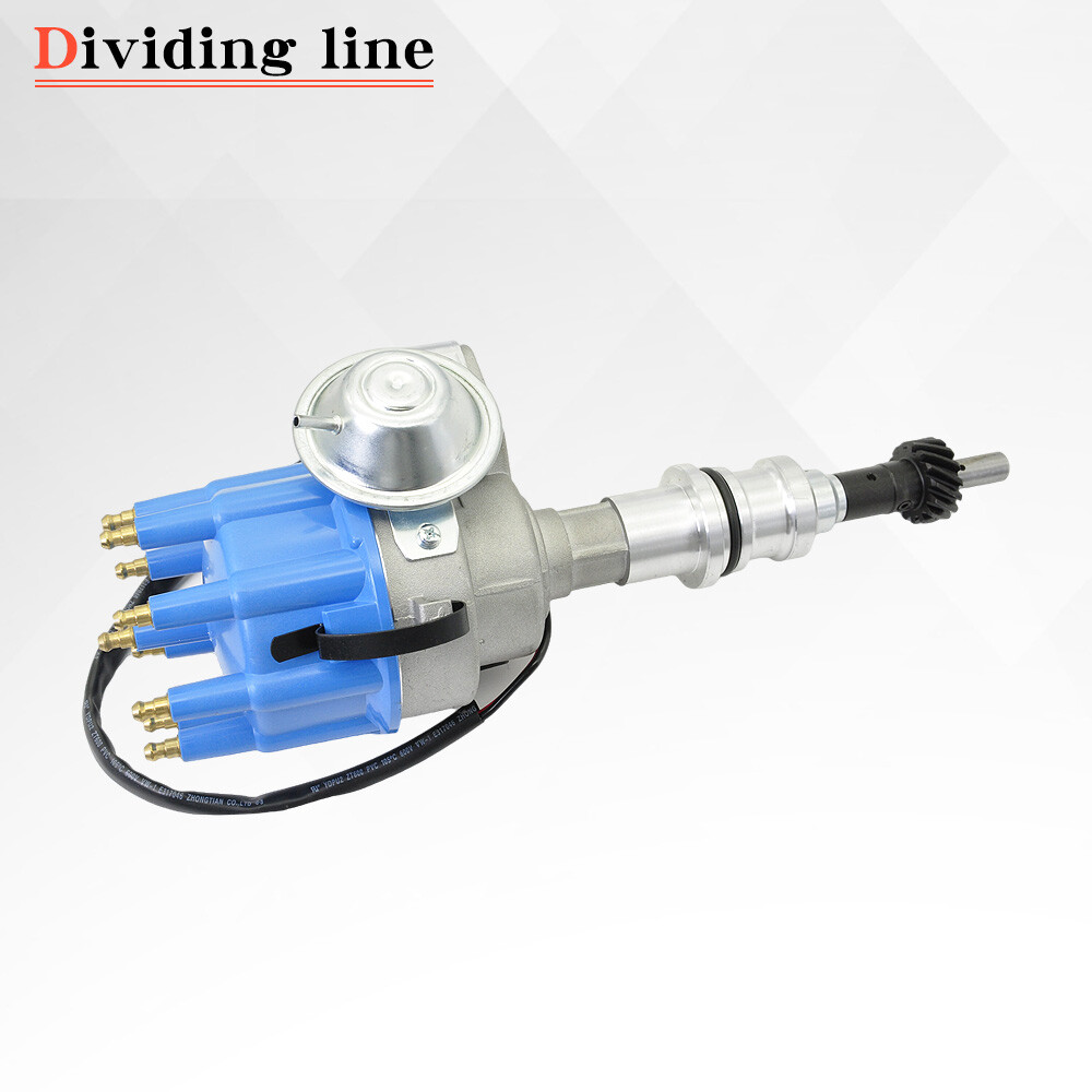 FOR FORD 289 302 BLUE Small Cap HEI Distributor +Coil+UNIVERSAL SPARK PLUG WIRES