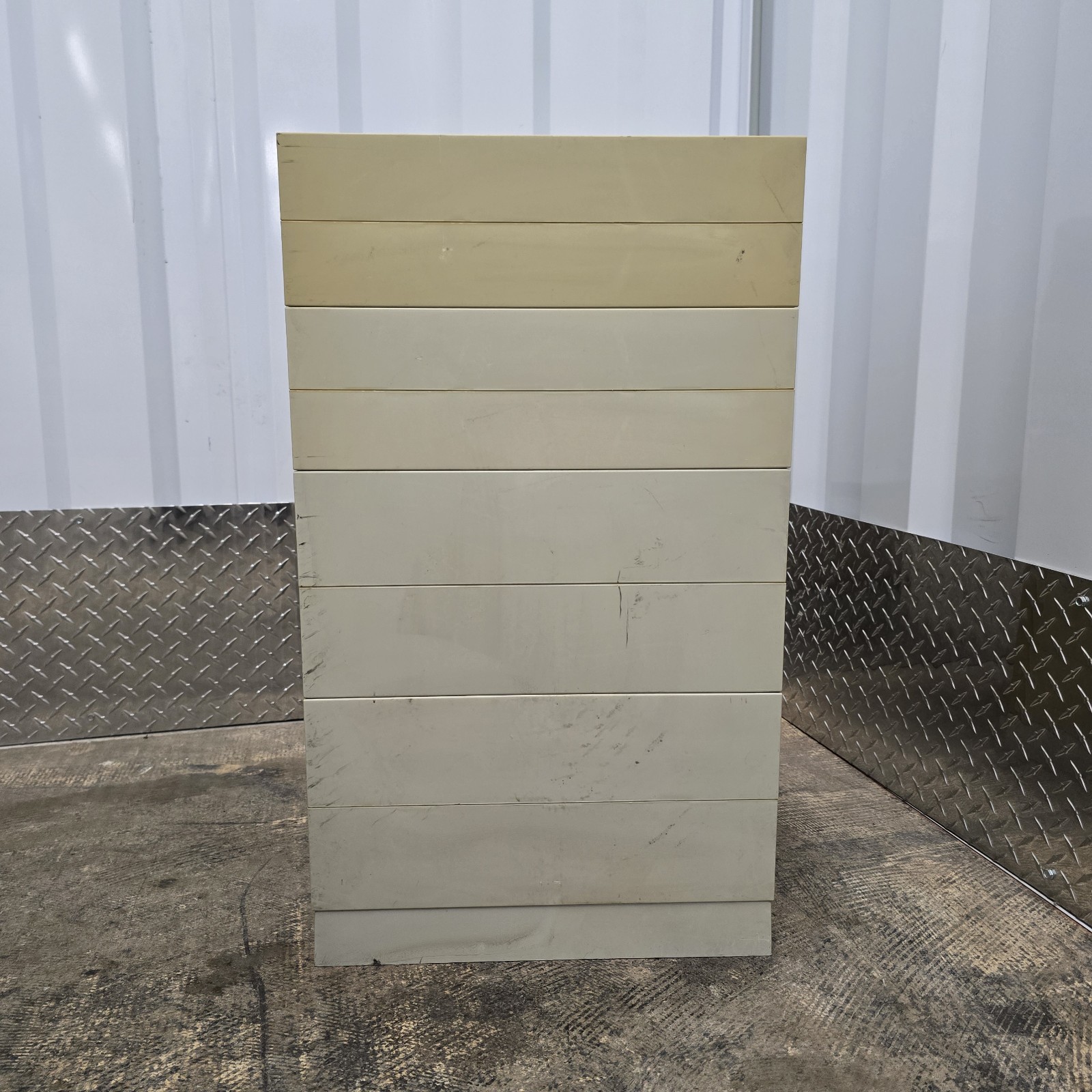 Exponent Vintage 9 Drawer Media Storage 3.5" & 5.25" Floppy Disk 1988 Italy