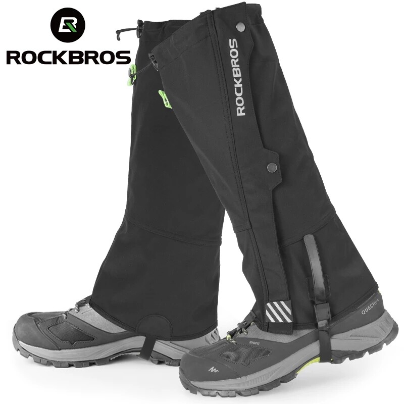 ROCKBROS Ski Shoes Boot Cover Outdoor Snow Leg Gaiters Hiking Climbing Walking