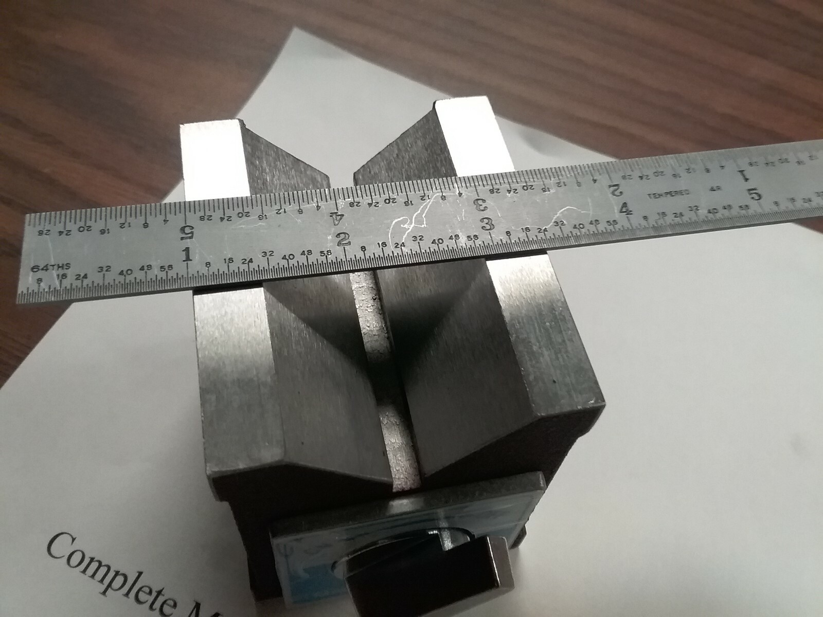 2-7/8x2-3/8x2-3/4" on/off magnetic Knob V-BLOCK 260 lbs mag power #706P-150