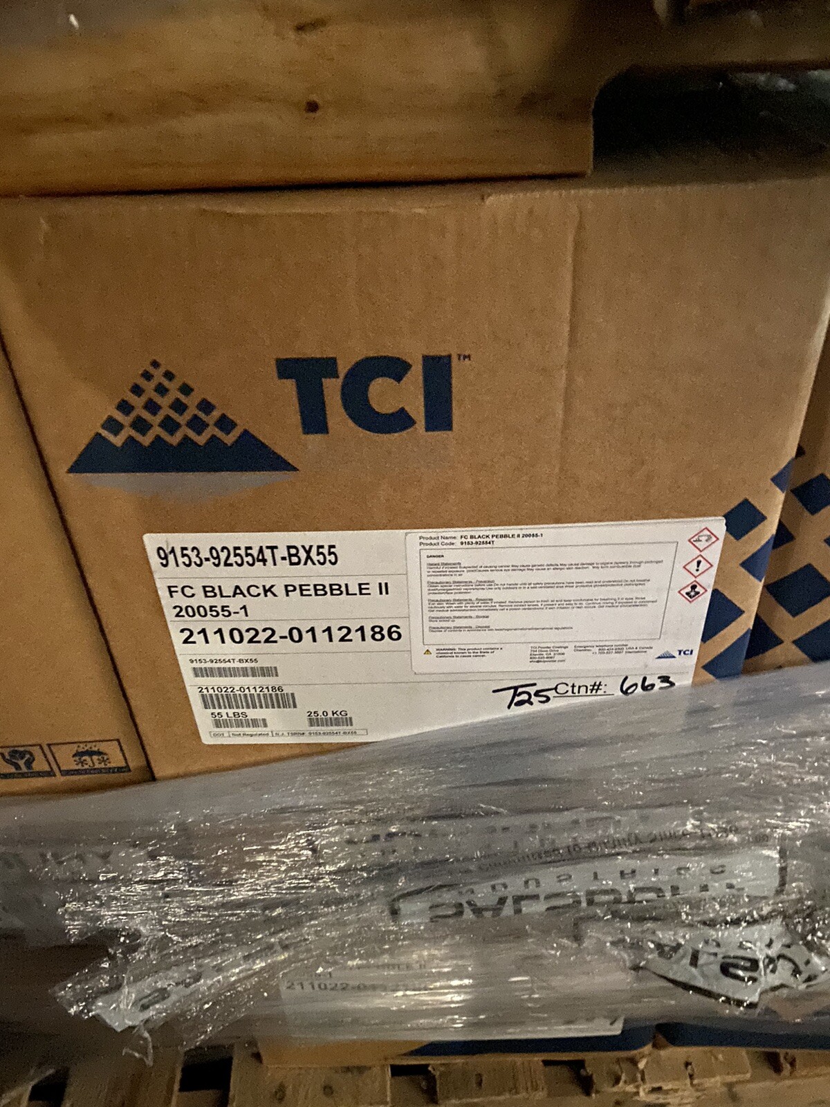 BRAND NEW TCI POWDER COATINGS FC BLACK PEBBLE II 20055-1 55 LBS