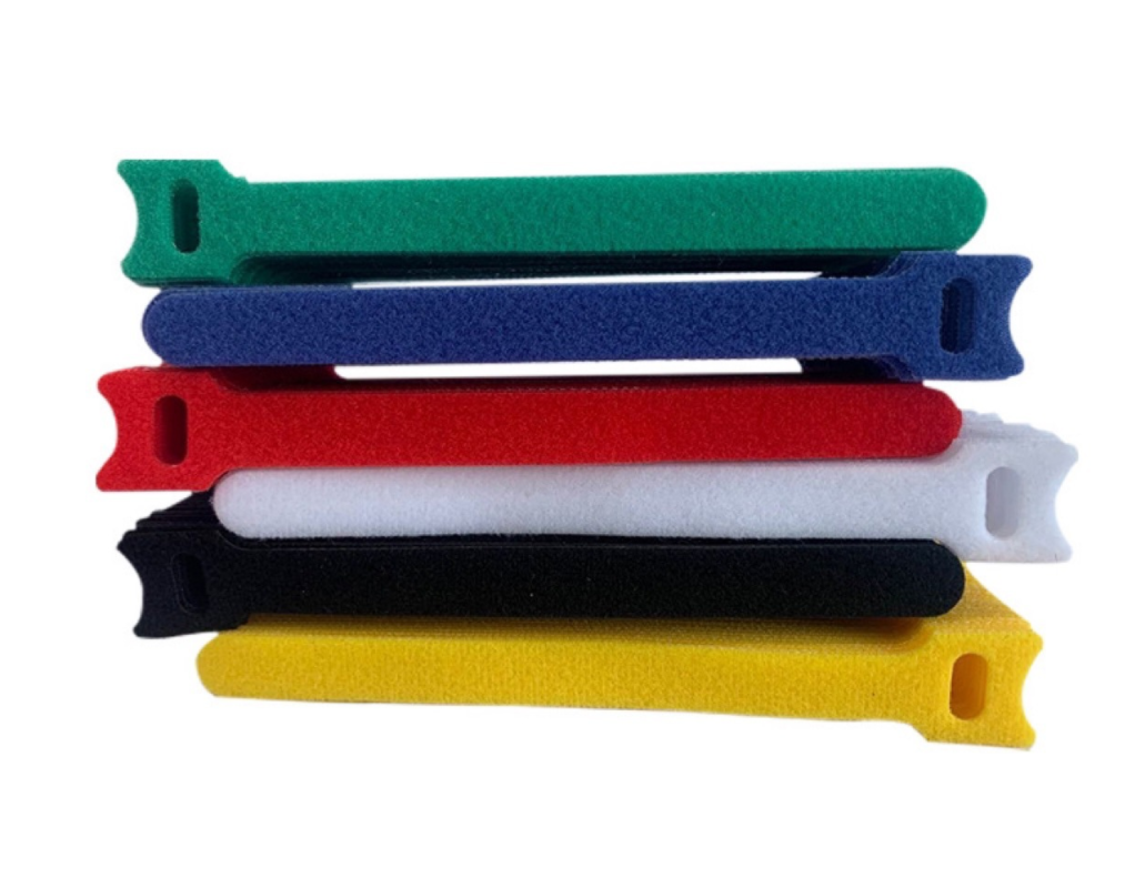 100 Cable Straps black Wire Cord Hook Loop Ties Reusable Fastening Organizer-Lot