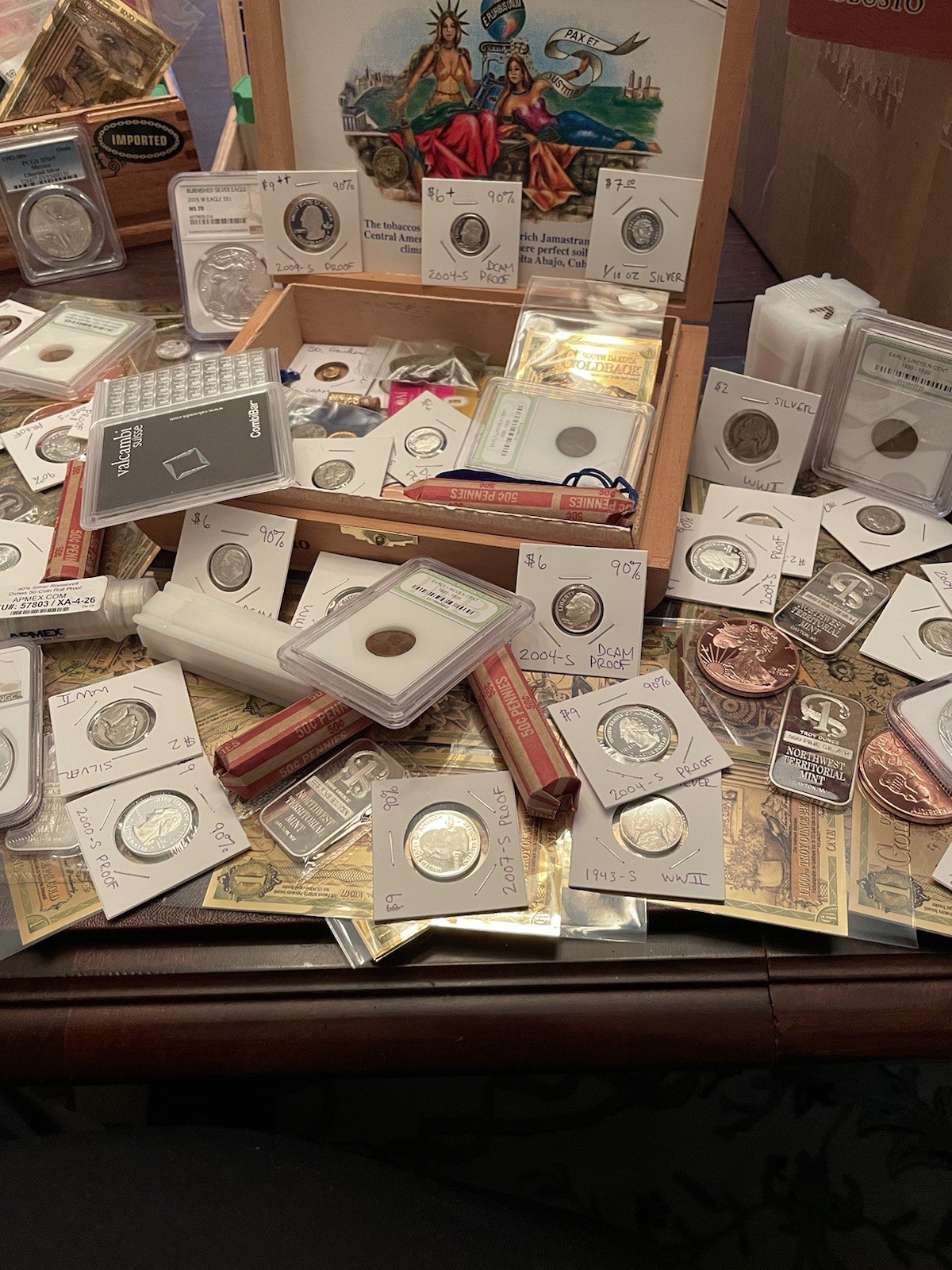 ESTATE SALE SILVER & GOLD LOT! Coins, Rounds, Rolls, Slabs & Bills! Max Value!
