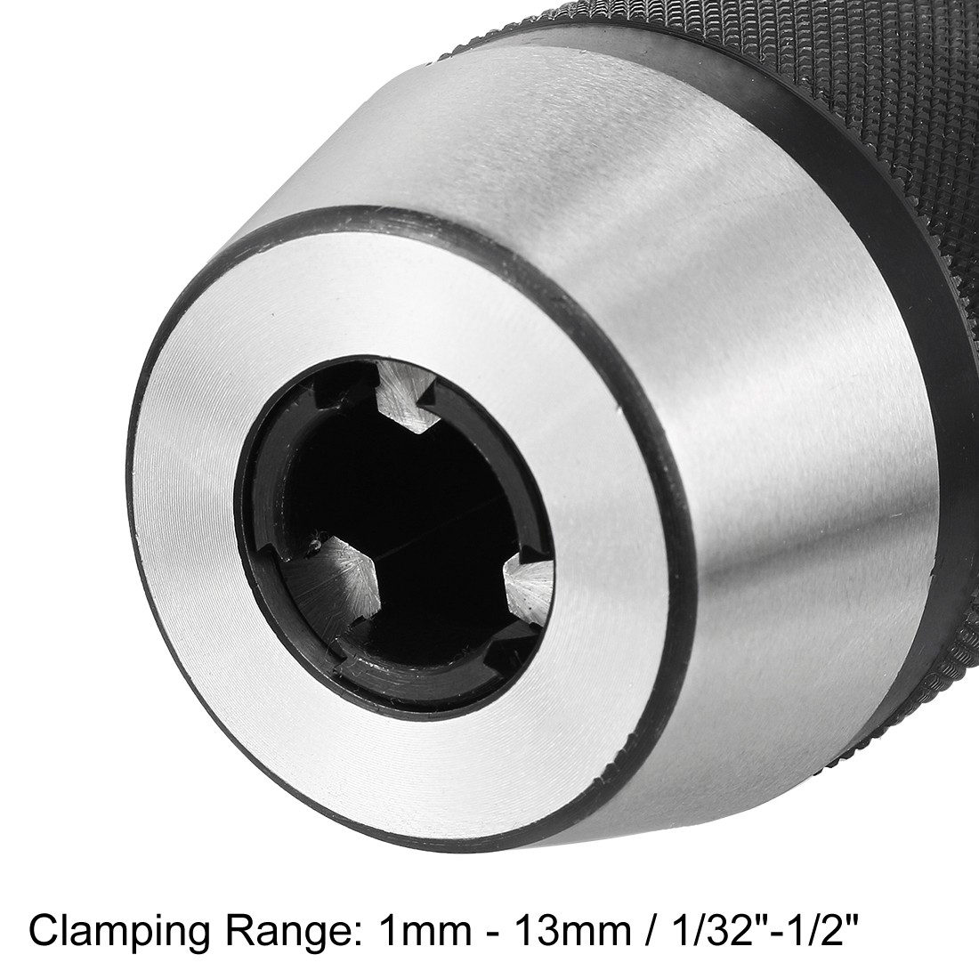 1/32"-1/2" (1mm-13mm) Keyless Drill Chuck with #2 Morse Taper MT2-JT33 Arbor