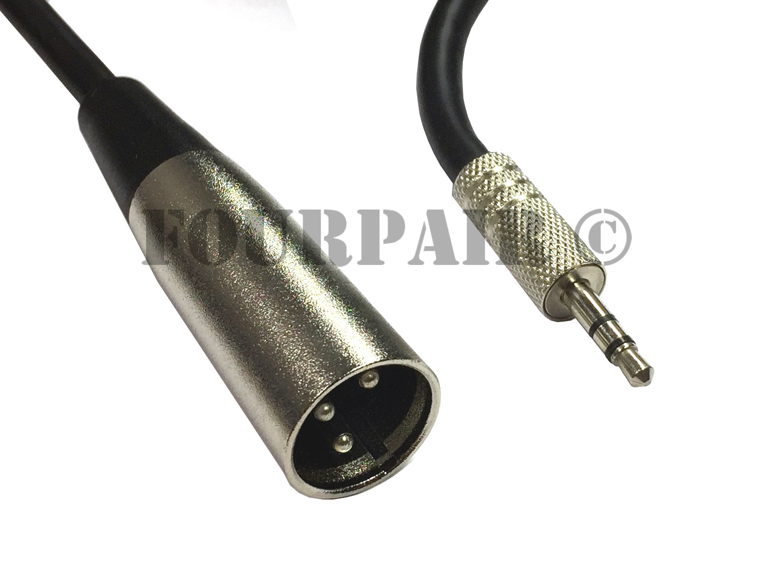 6ft XLR 3-Pin Male to 3.5mm 1/8" Stereo Plug Shielded Microphone Mic Cable TRS