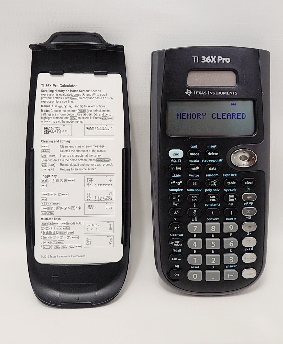 Texas Instruments TI-36X Pro, TI-36X SOLAR & TI-30XS... Scientific Calculators
