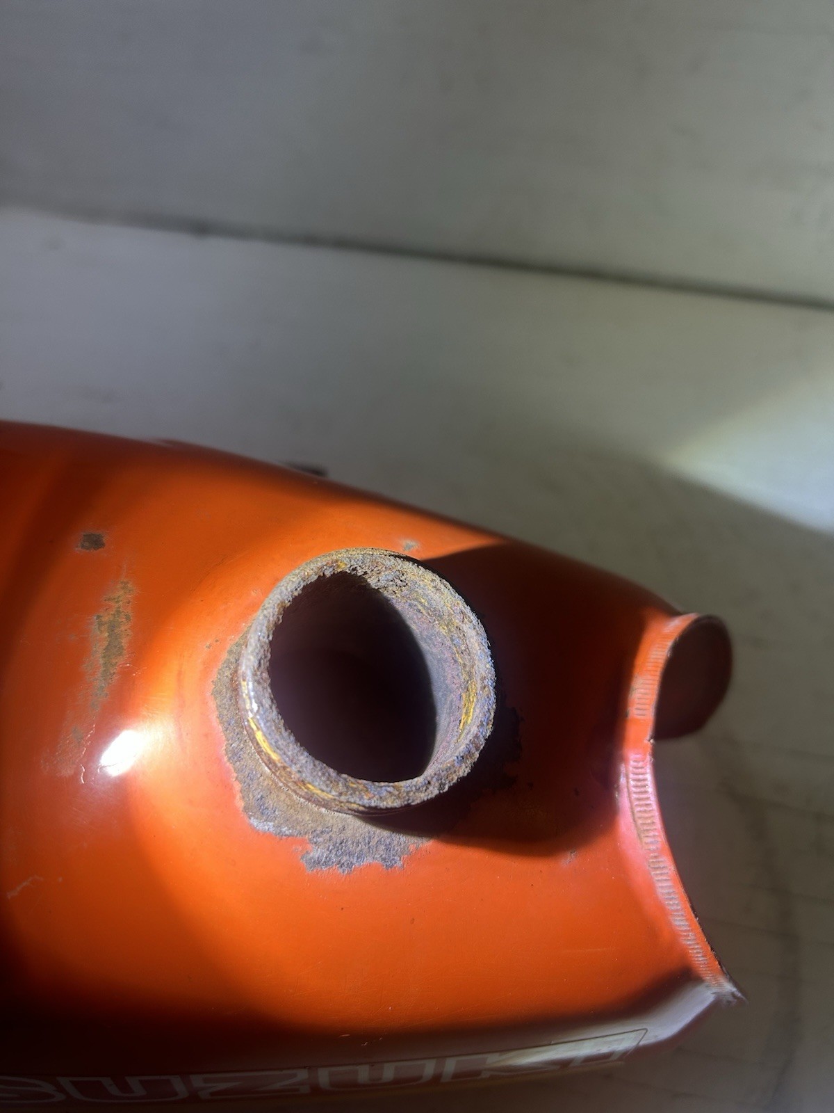 1984 Suzuki LT 50 used Gas Fuel Tank Rusty ^^^