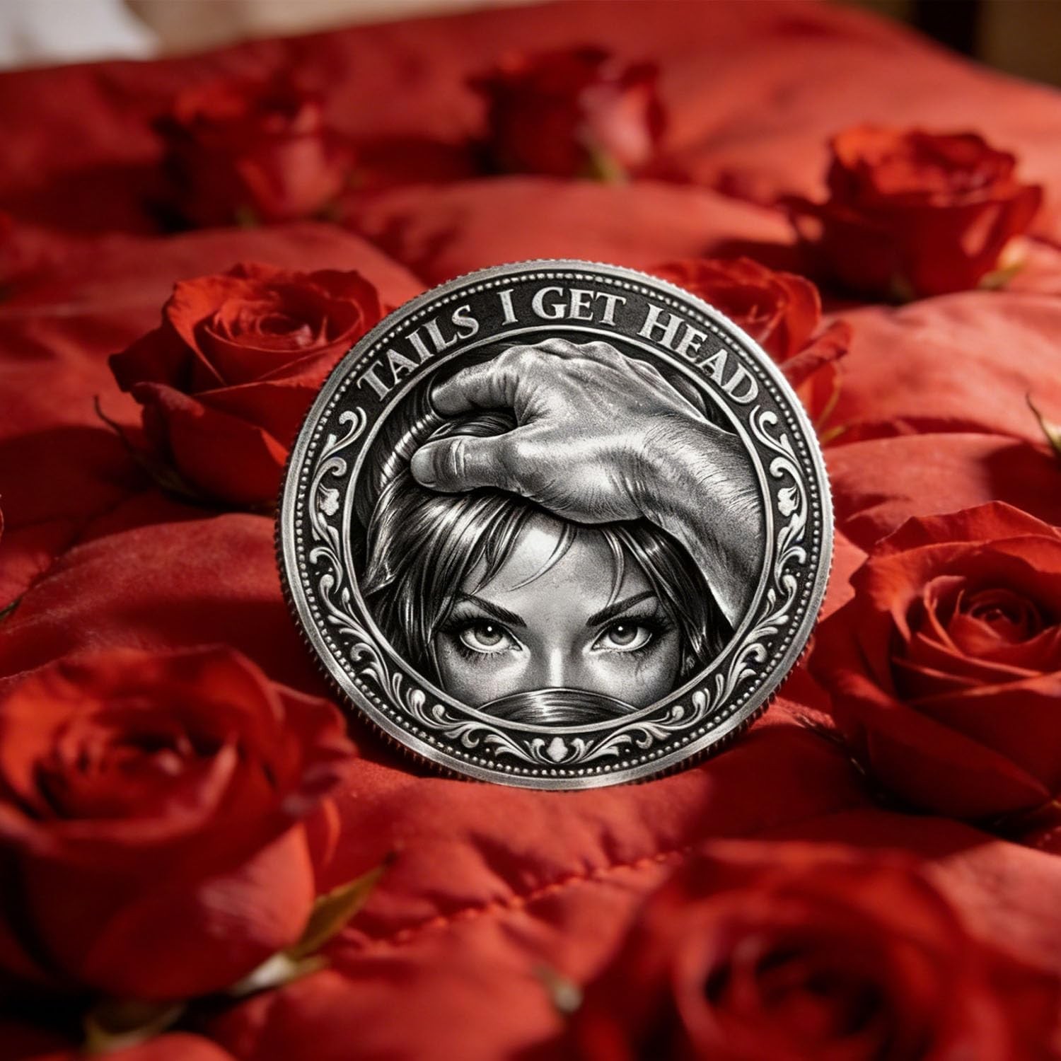 Heads I Get Tail/Tails I Get Head Commemorative Coin, Funny Challenge Coin