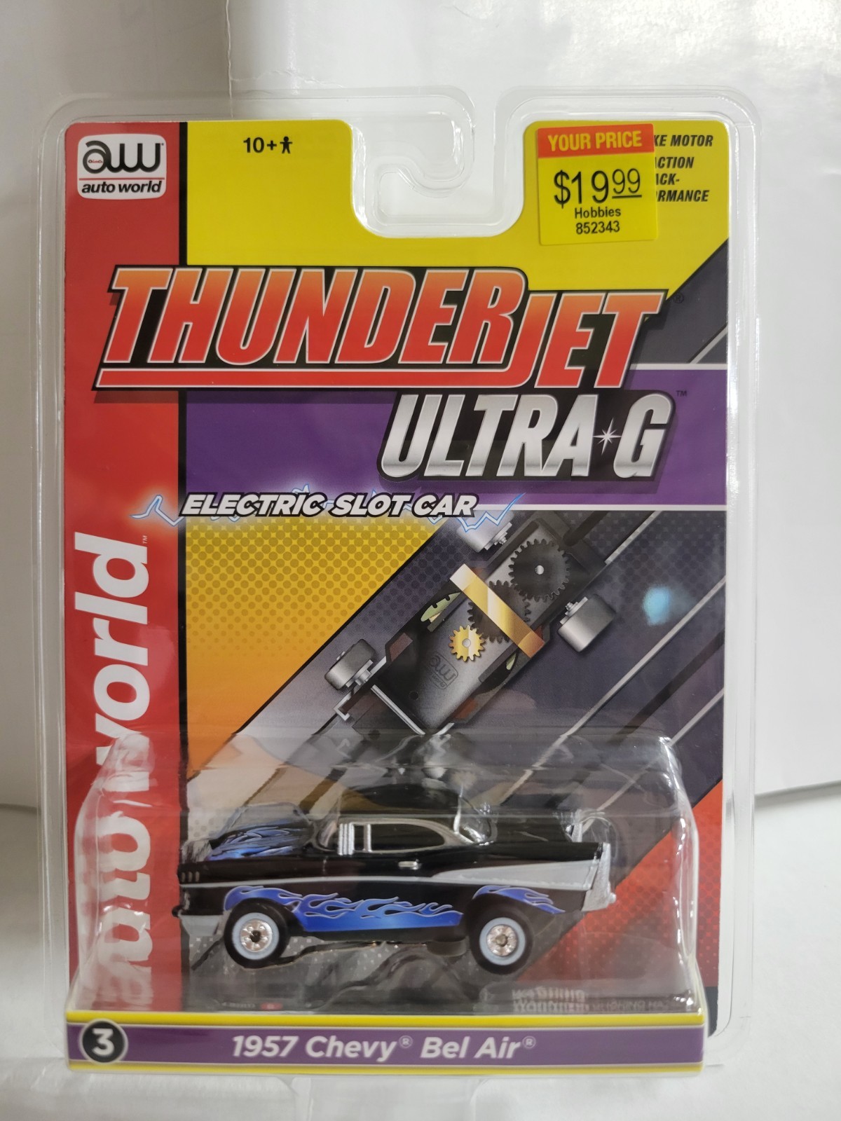 Auto World 1957 Chevy Bel Air HO Scale Slot Car SC411