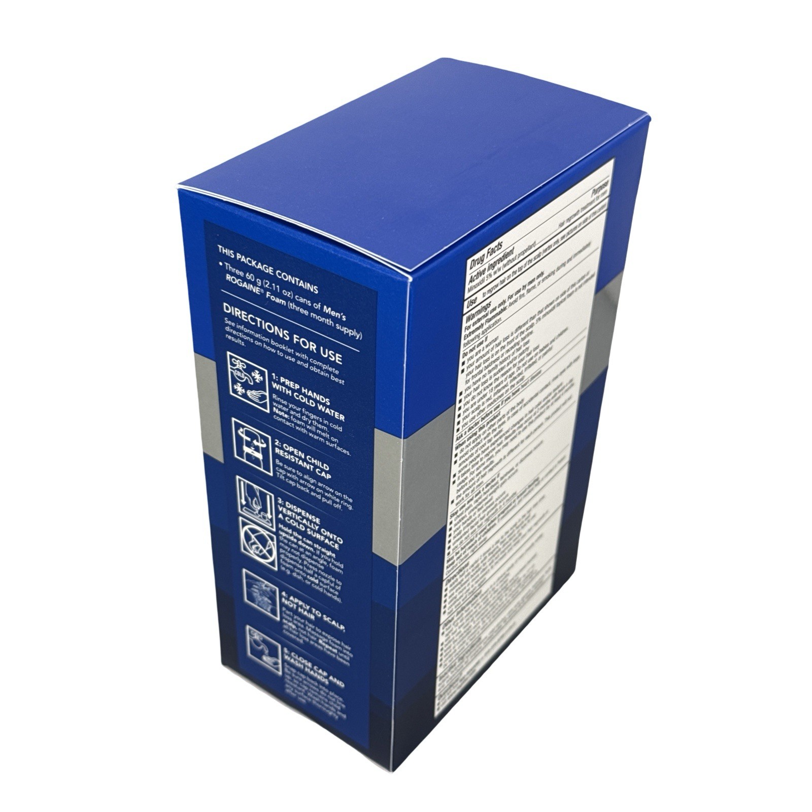 Rogaine Men’s 5% Minoxidil Foam Hair Regrowth Treatment, 3x2.11 oz, Exp 09/2027