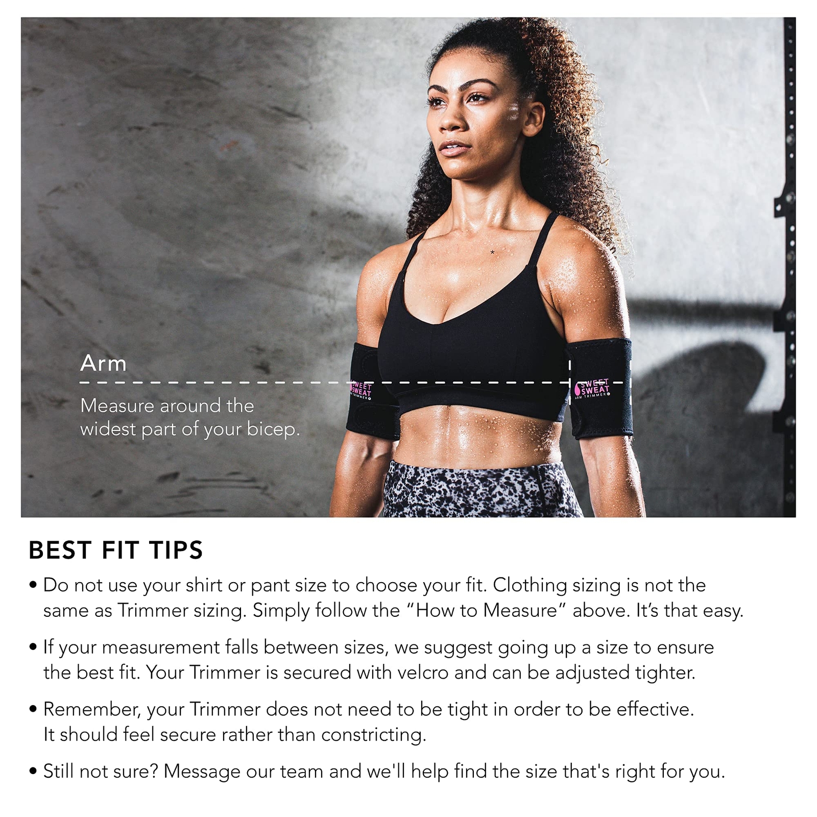 Sweet Sweat Arm Trimmer - Pink Small (14 x 5.25in) + Mesh Bag for Wash / Storage