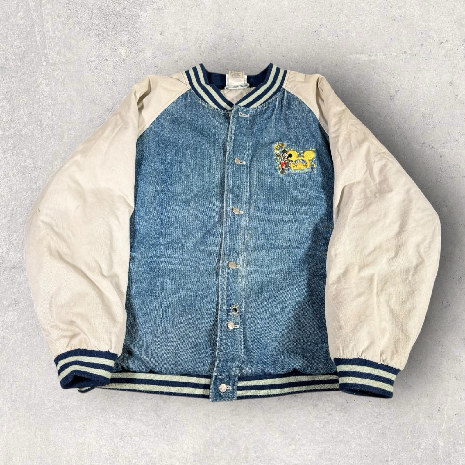 Vintage Walt Disney The Happiest Celebration On Earth Jacket Men’s Size XL Denim