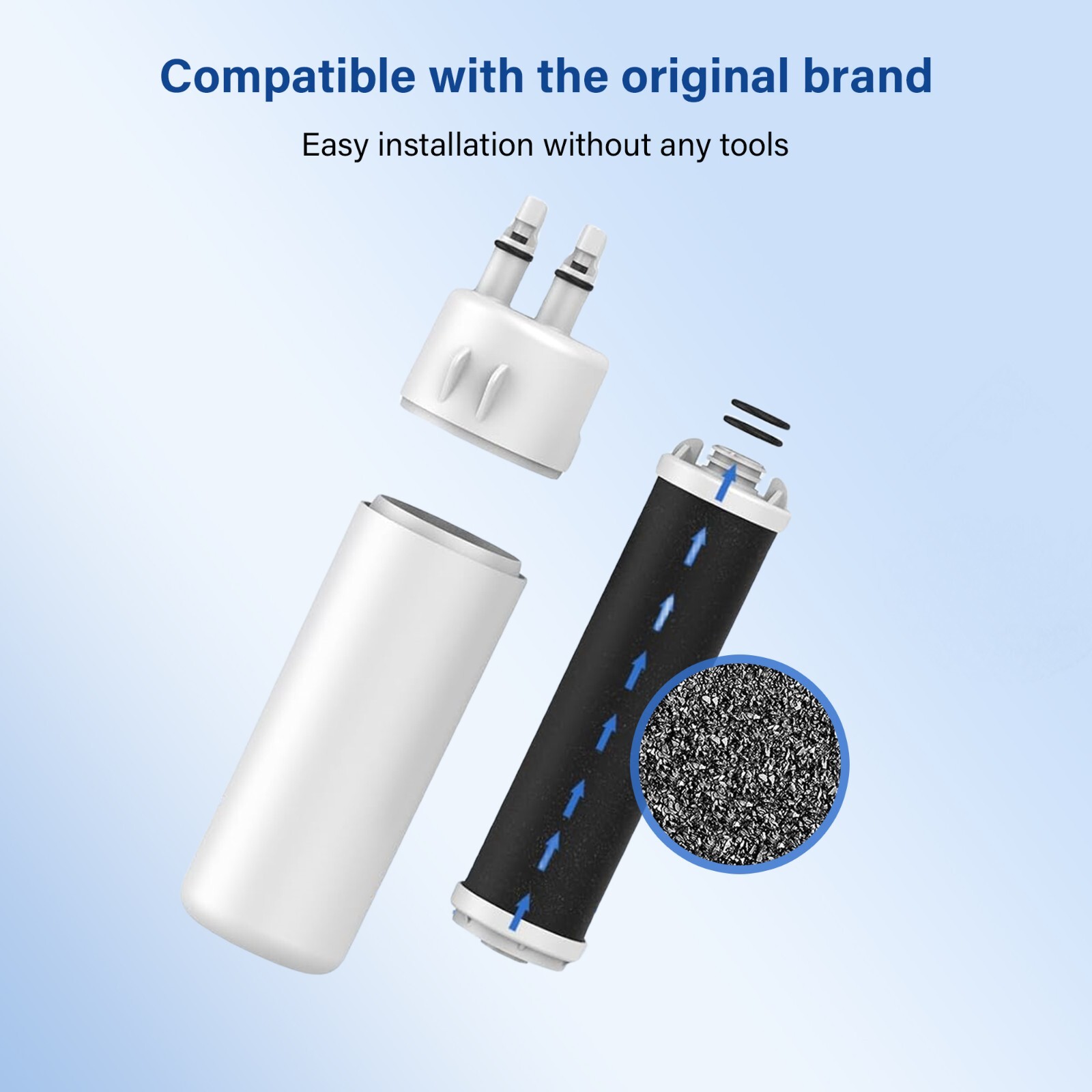 2 Pck Fridge Filter - EDR1RXD1, W10295370A, Filter 1, 46-9081, 46-9930, KAD1RXD1