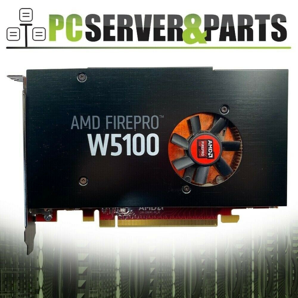 Dell AMD FirePro W5100 4GB Quad Port Workstation Video Graphics Card W2C47
