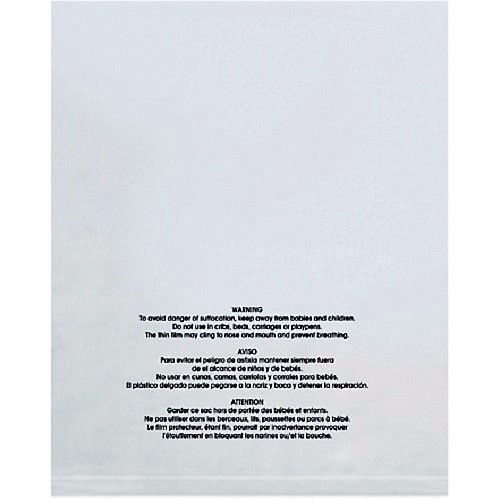 Resealable Suffocation Warning Bags 1.5mil - 6x9 8x10 9x12 10x13 12x15 18x24