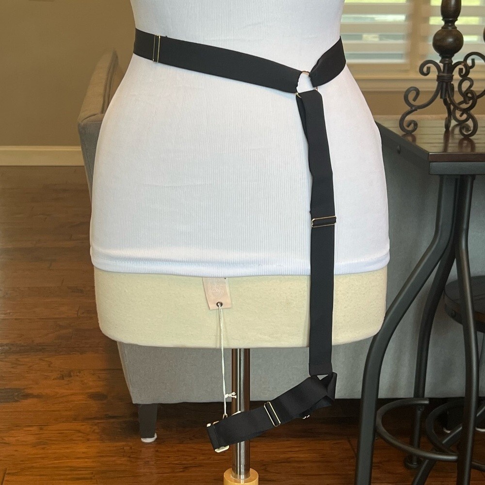 NWT HAH X Free People Strapped in Harness OS Black Lingerie Garter XS S M L XL