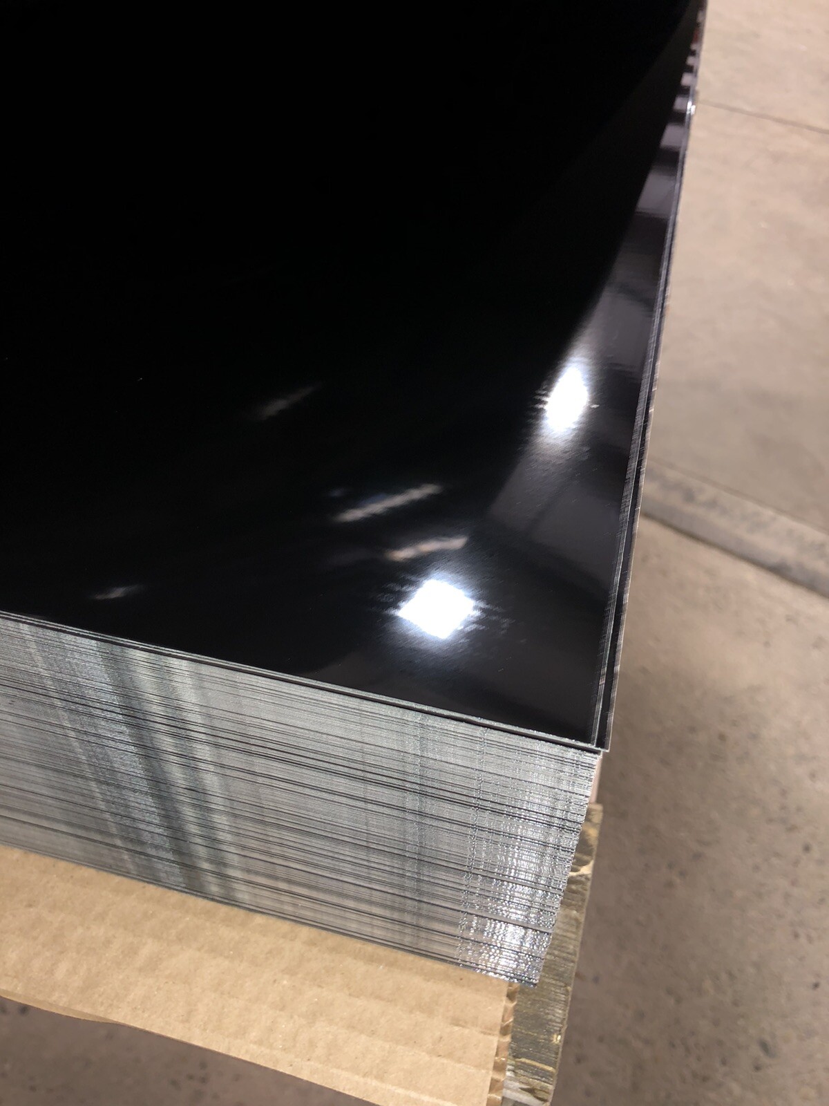24" x 96" Black Aluminum Flat Sheet .030" Thick, Painted