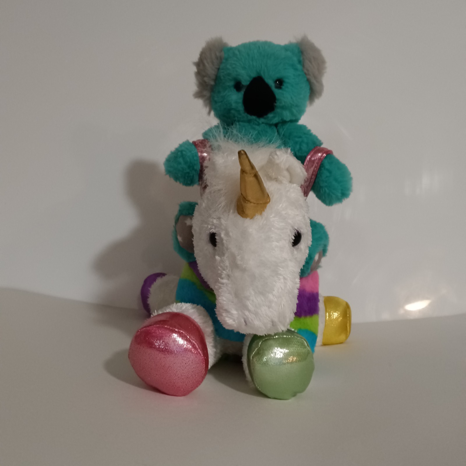 World's Softest Plush Bear And Aurora Unicorn Mixed Lot Of 2 Plush Toys