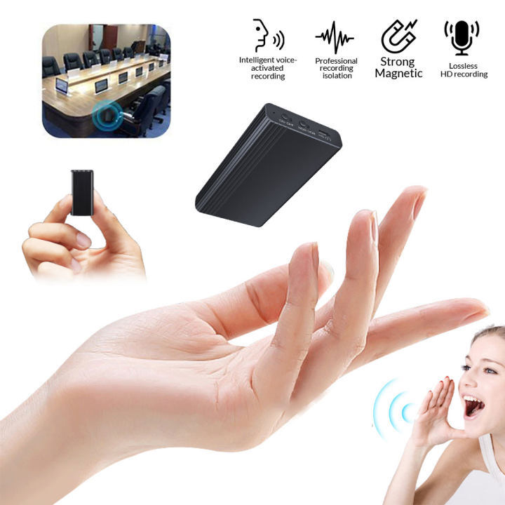 500 Hrs Mini Spy Voice Activated Recorder Digital Audio Magnetic MP3 Player