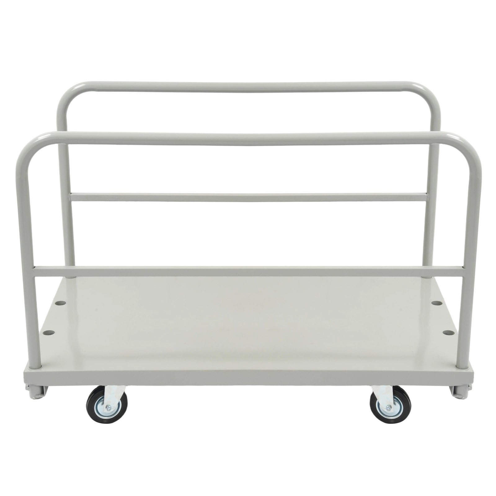 2-in-1 Steel Panel Dolly Drywall Cart 2200lbs Platform Truck Cart with 4 Casters