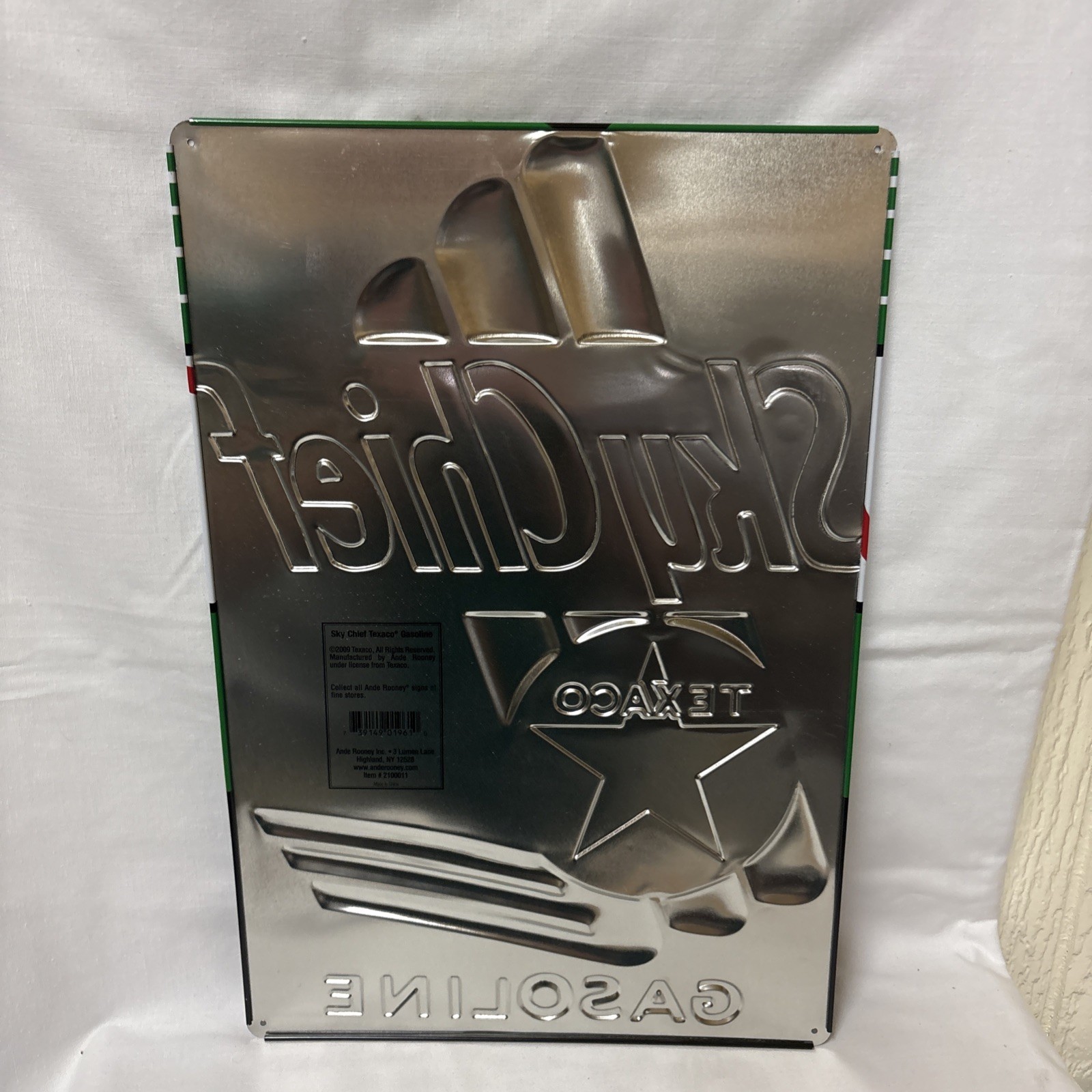 Texaco Sky Chief Gasoline Sign Repoduction 18”x12”