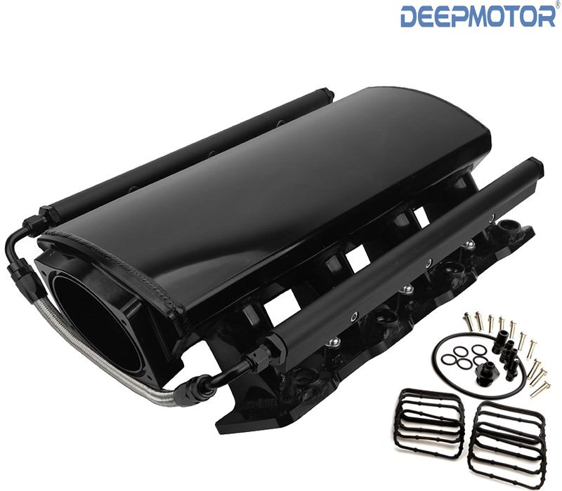 102mm LS1 LS2 LS6 Low Profile Intake Manifold w/ MAP Sensor Port + Fuel Rails