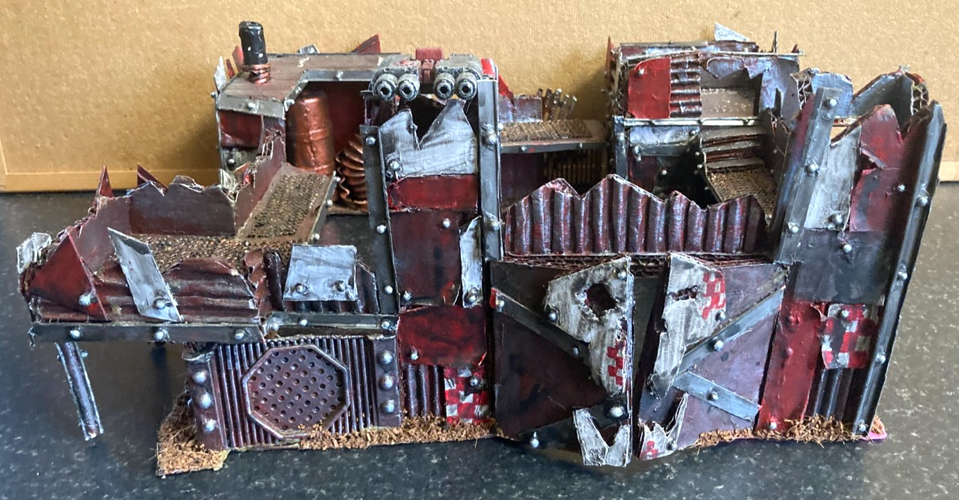 Warhammer 40k ORK FORT STRONGHOLD Building Terrain Scenery Custom Made Excellent