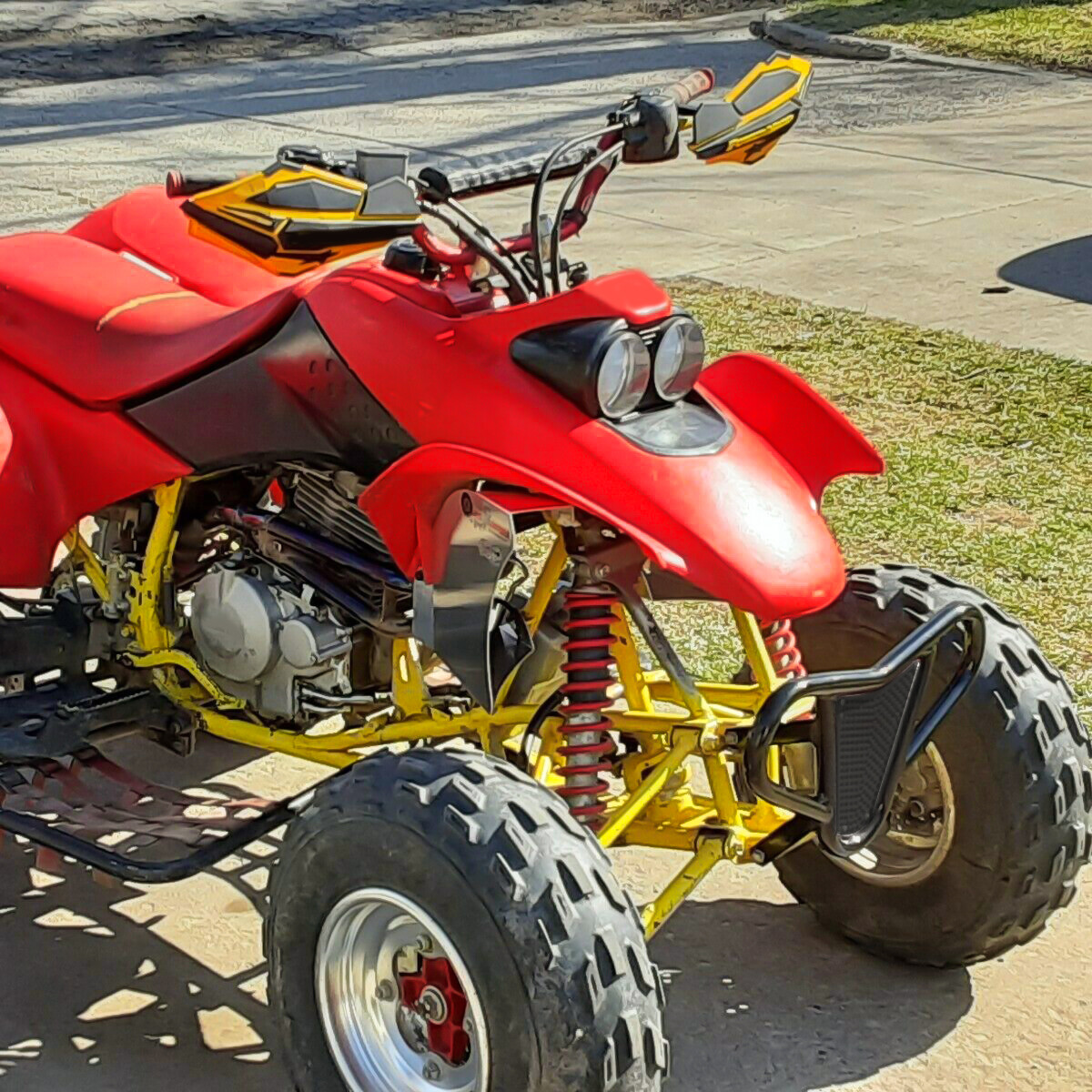 Black Front Aluminum Bumper For 1999-2014 Honda TRX 450R 400EX 400X