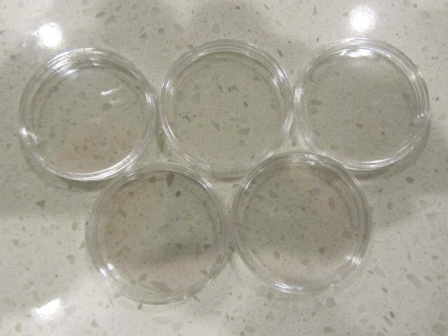 5 Clear 40.6 mm Protector Capsules 2fit Casino Poker Chip 1 oz Silver Eagle Coin
