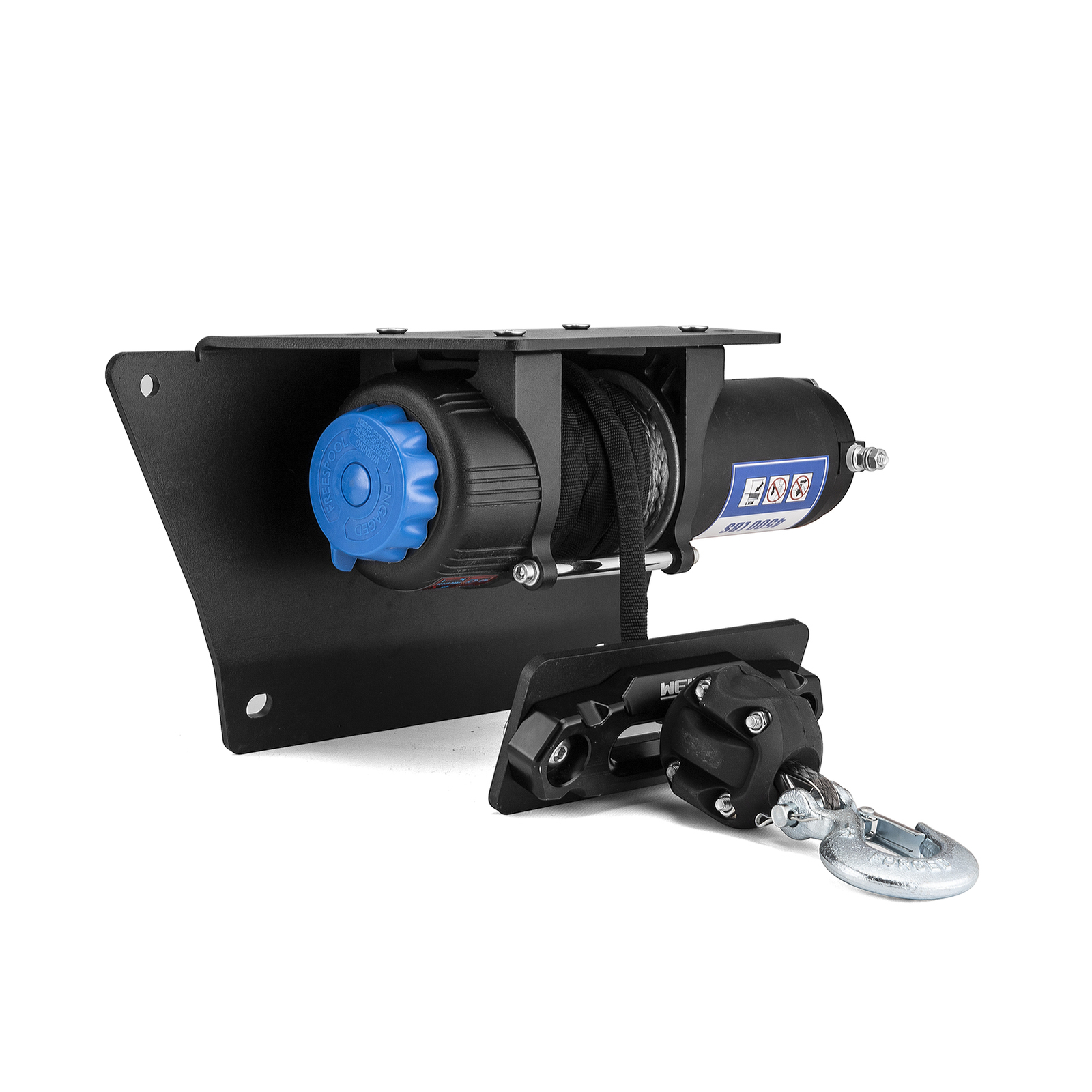 4500lbs Electric Winch Mount Kit For 2017-2024 Polaris Ranger XP 1000 Crew