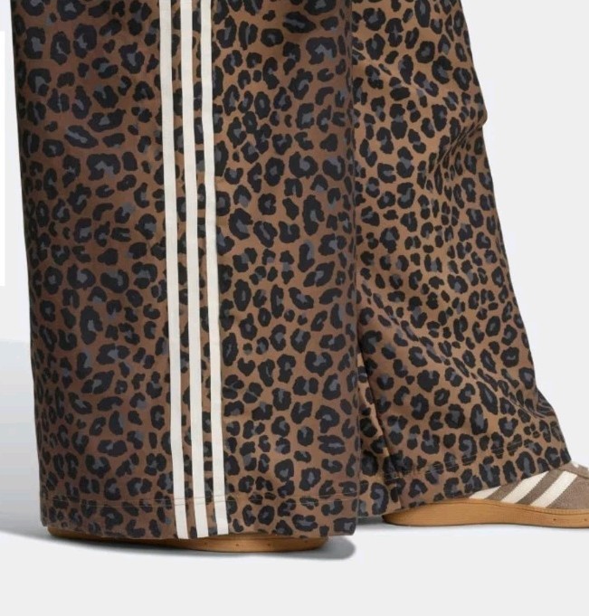Adidas Leopard Firebird Oversized Track Pants S Small Nwt New 100% Authentic