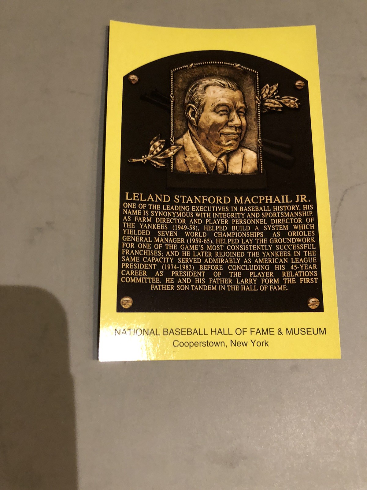 Baseball Hall Of Fame Plaque Lot (9)-All Cancelled On Induction Date-Ryan-Brett+