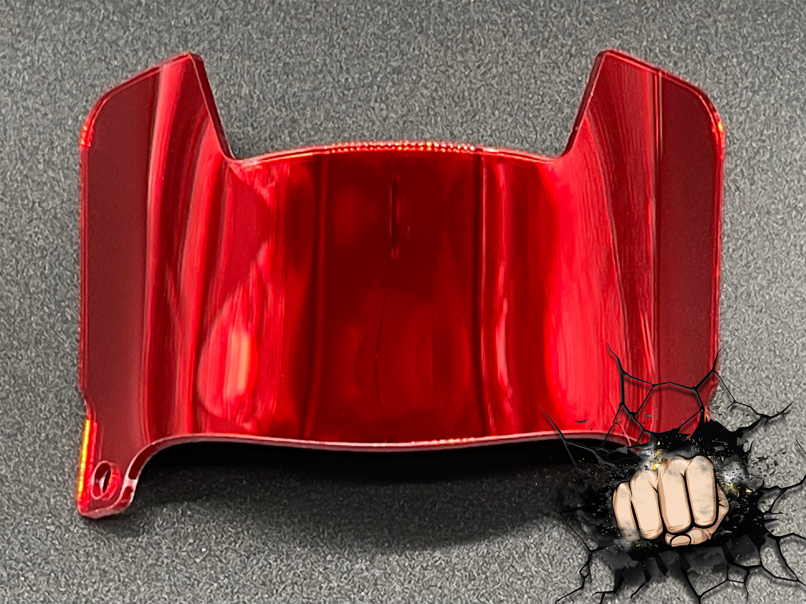 Mini Helmet Chrome Mirror And Gloss Visors (Hard Style) Riddell Compatible