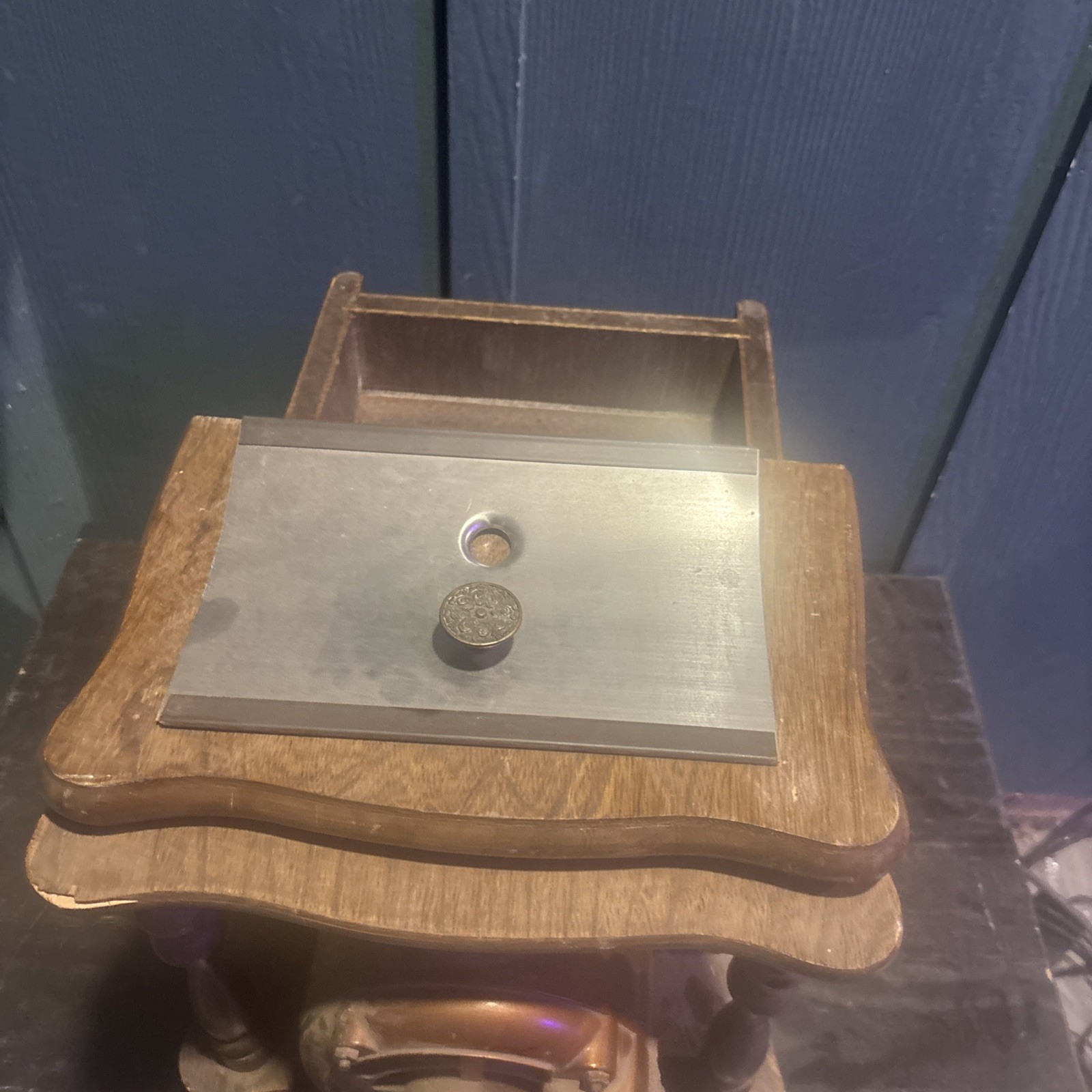 Golden Grain Grinder Wheat Grinder Dayton 3/4 HP Motor W/Wood Cabinet WORKS