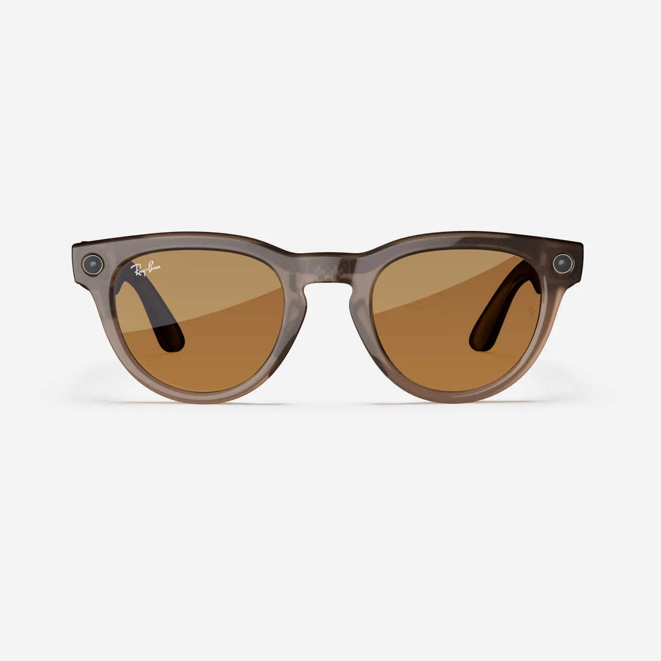 Ray-Ban Meta Headliner (Refurbished), Shiny Warm Stone Transparent / Saffron Yel