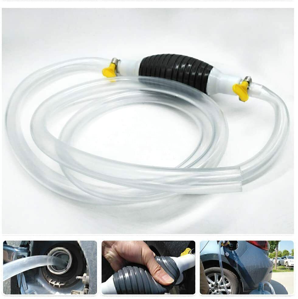 Siphon Hand Pump Portable Manual Car Fuel Transfer Pump for Gas Gasoline Petrol