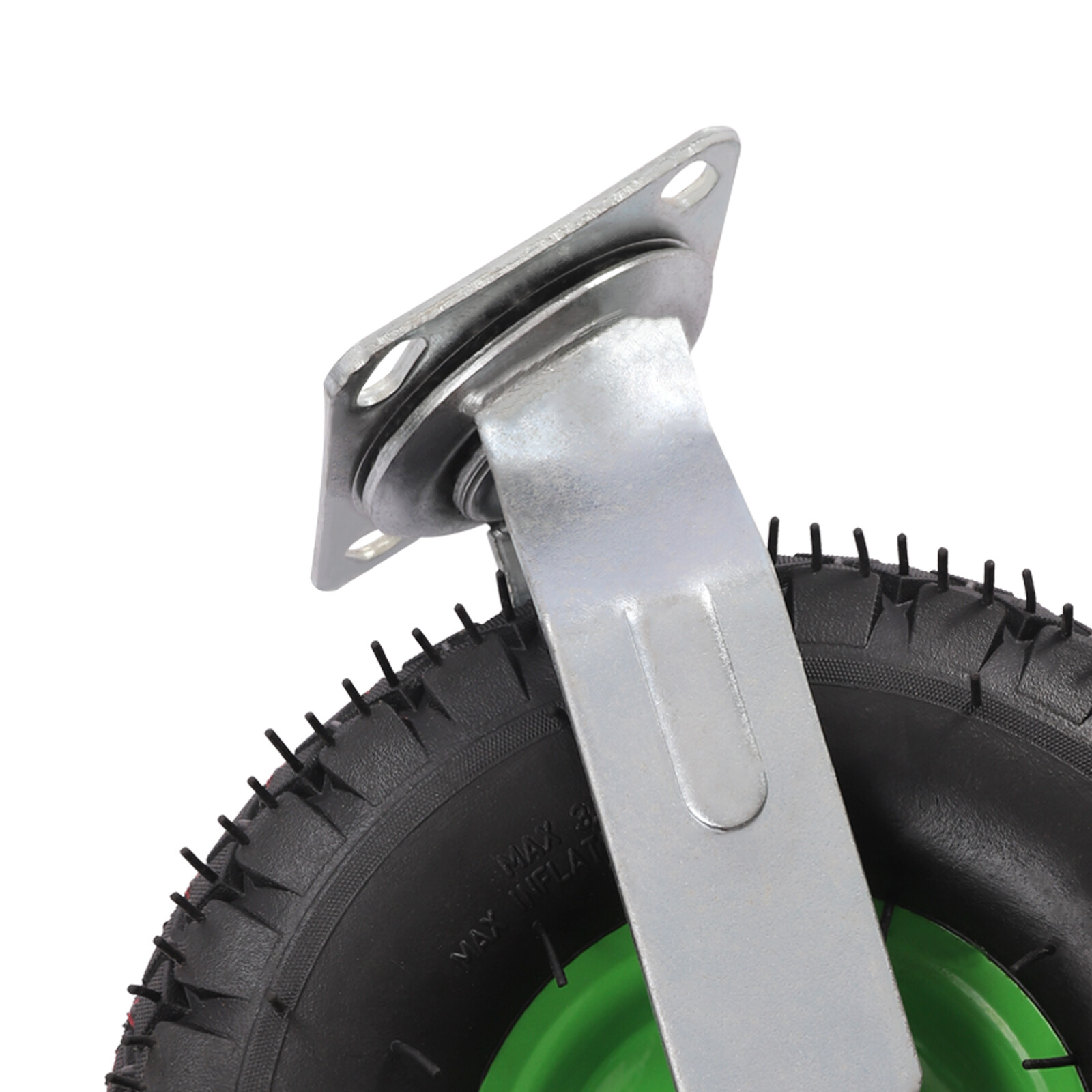 Heavy Duty 10 inch Caster Wheels 4 Pack Rubber Swivel Caster Inflatable Wheels