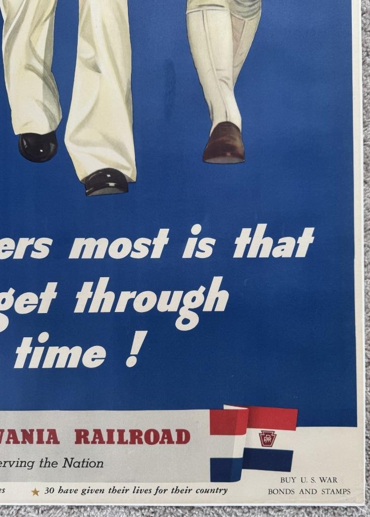 Pennsylvania RR "What matters most is that THEY get through on time" - Original