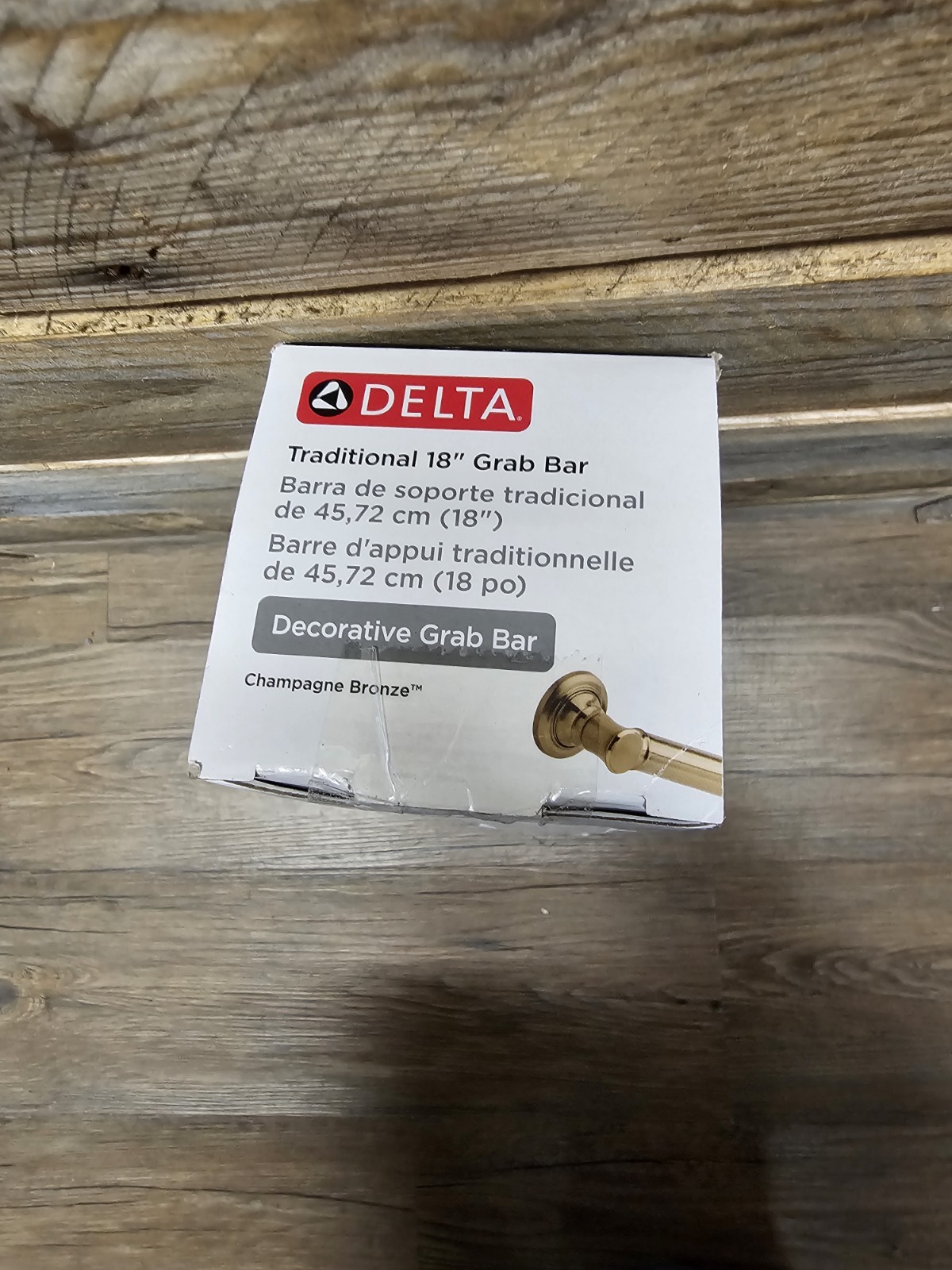 Delta 41618 18" Traditional Grab Bar - Champagne Bronze