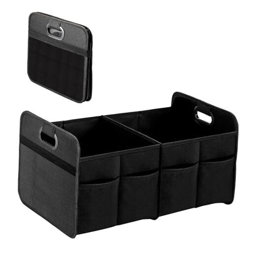Trunk Organizer for Car/SUV/Truck, Collapsiblement 1 Pack Black New 2 Compart