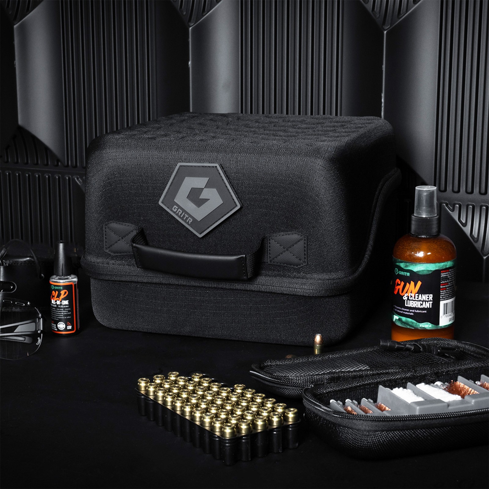GRITR EVA Pistol Case for Multiple Handguns & Shooting Accessories