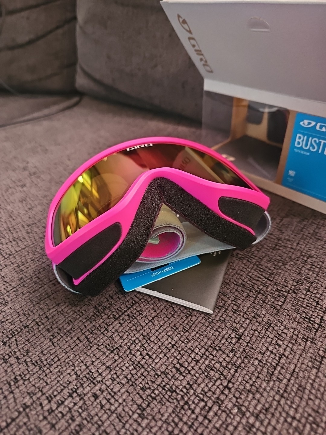 NEW Giro Buster Youth Medium Snow Sport Goggle Pink Bloom