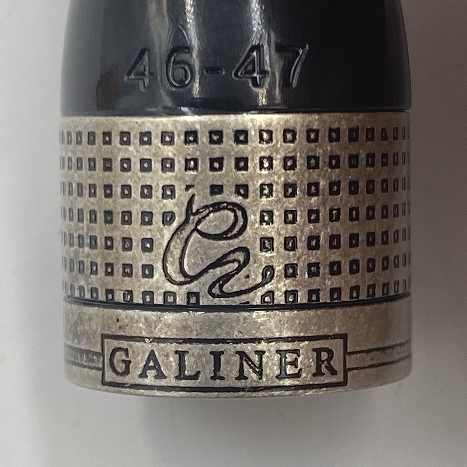 Galiner Pure Copper Size 46-47 Cigar Pipe Holder Single Resin Accessory Gray