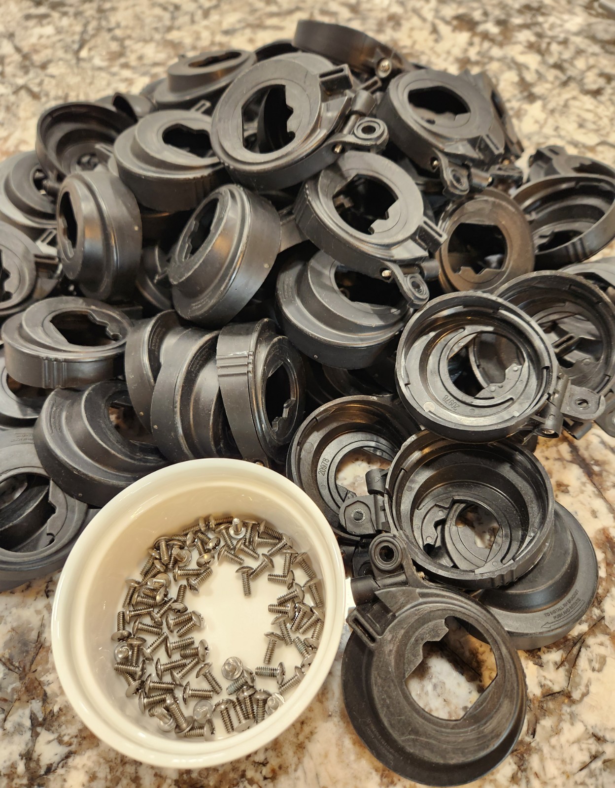 LOT of 5 USED Scott AV3000 Mask Voice Amplifier Mounting BRACKETS SCBA