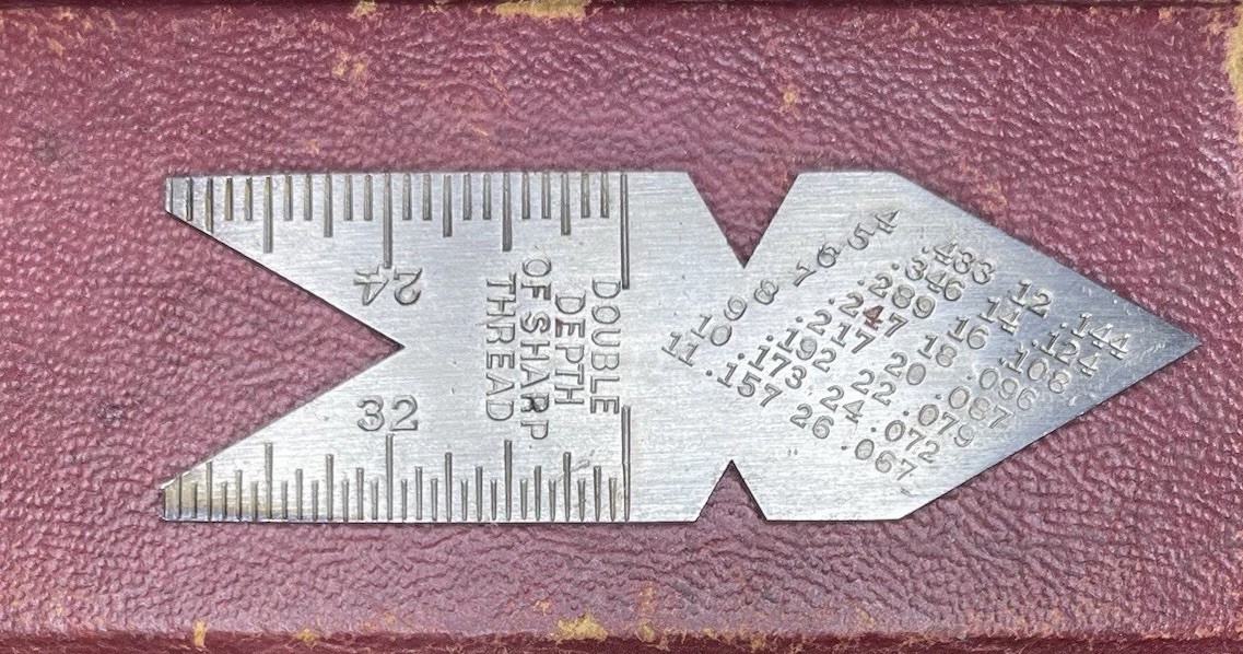 American Caliper Co. Tempered 60 Degree Fishtail Machinist Center Gage QTY 1