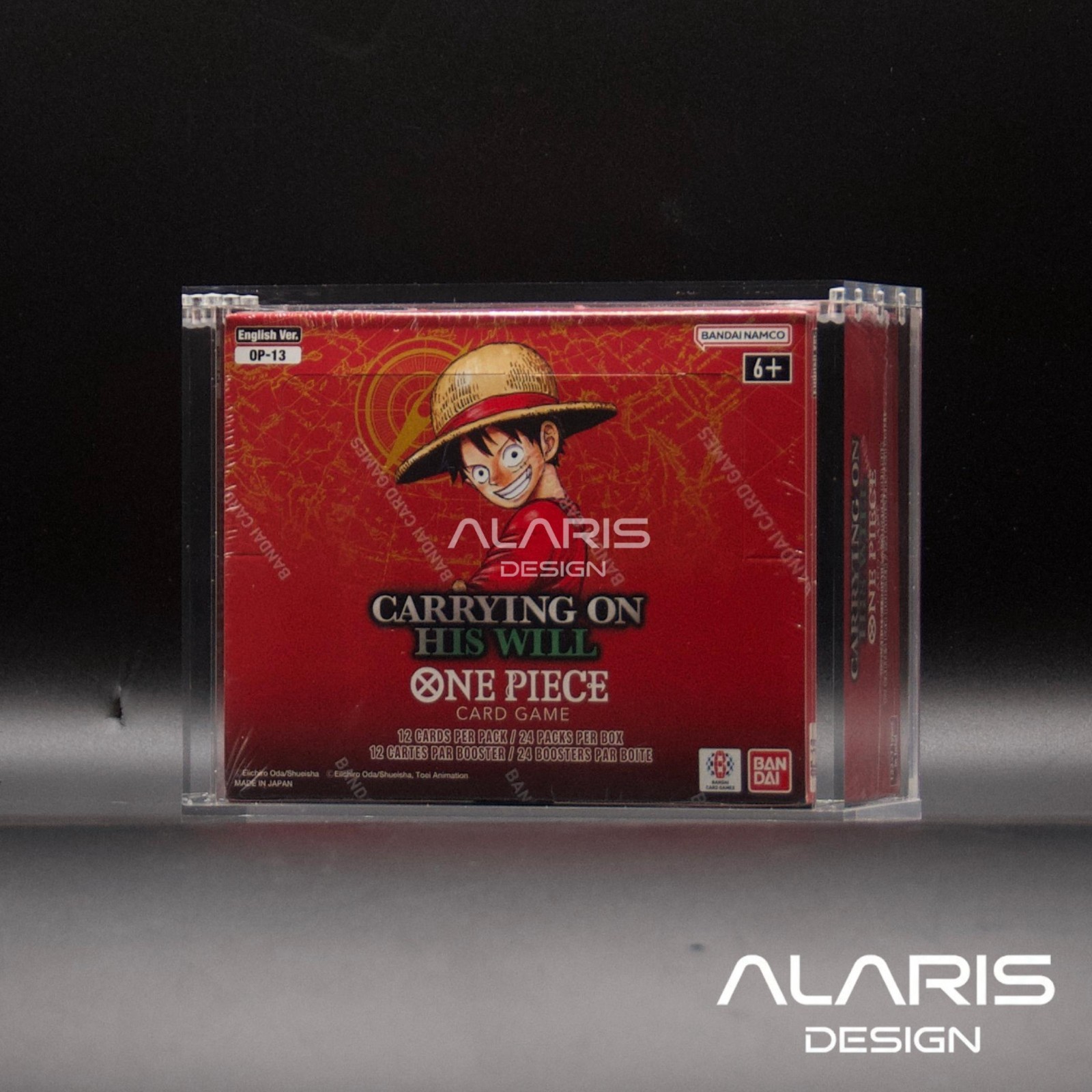 One Piece Booster Box Acrylic Case Magnetic Lid UV resistant IN STOCK US seller