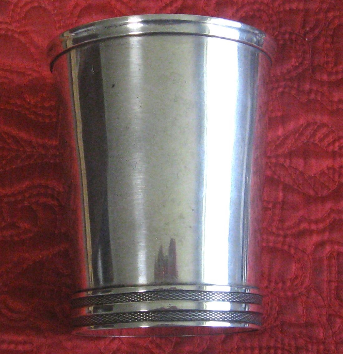 Silver Mint Julep Cup ..hand made by MEZGER.  Weighs 4.97 Troy Ounces