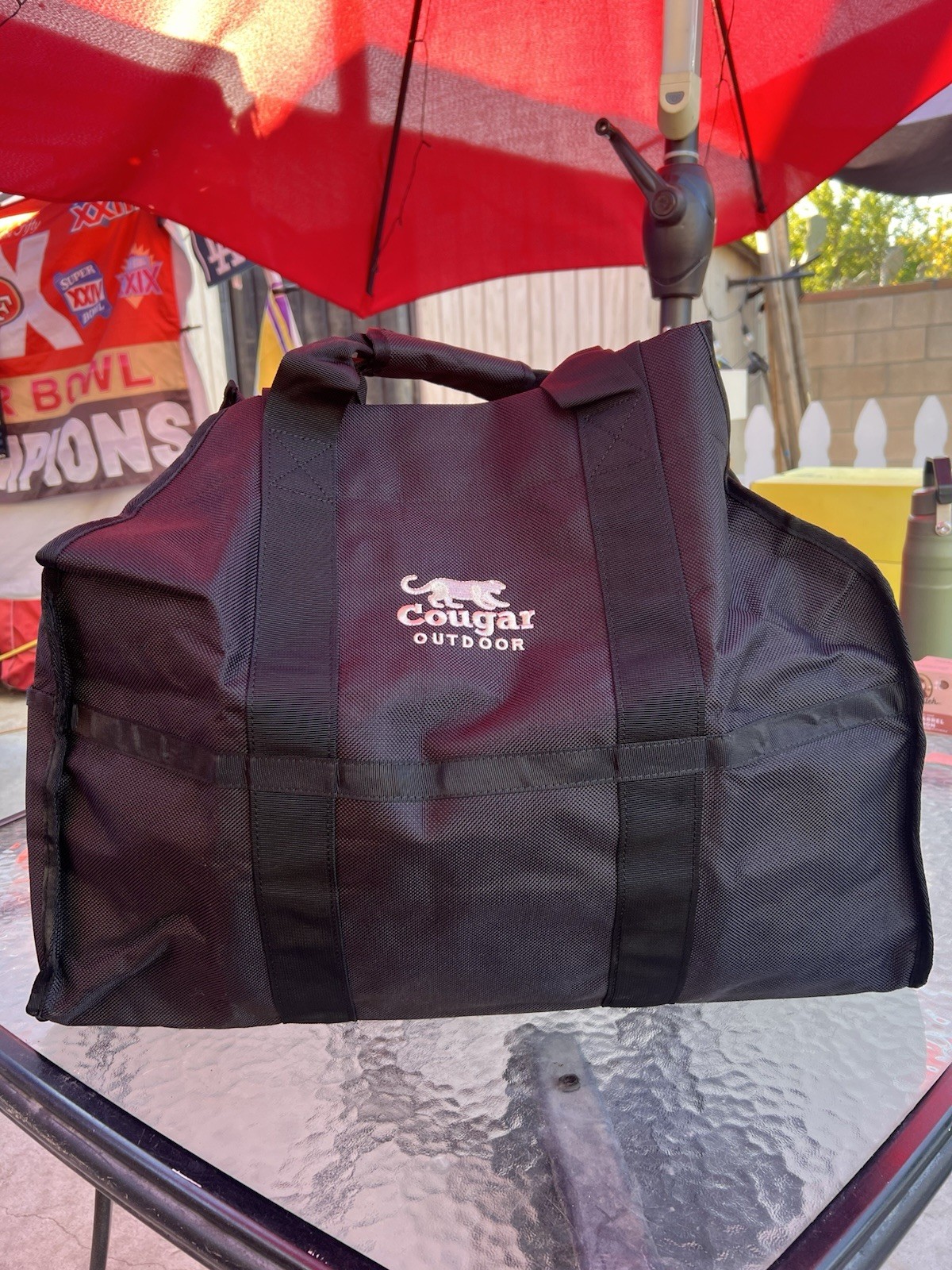 Cougar Outdoor The Ultimate Log Carrier Black 2 Handles Heavy Duty