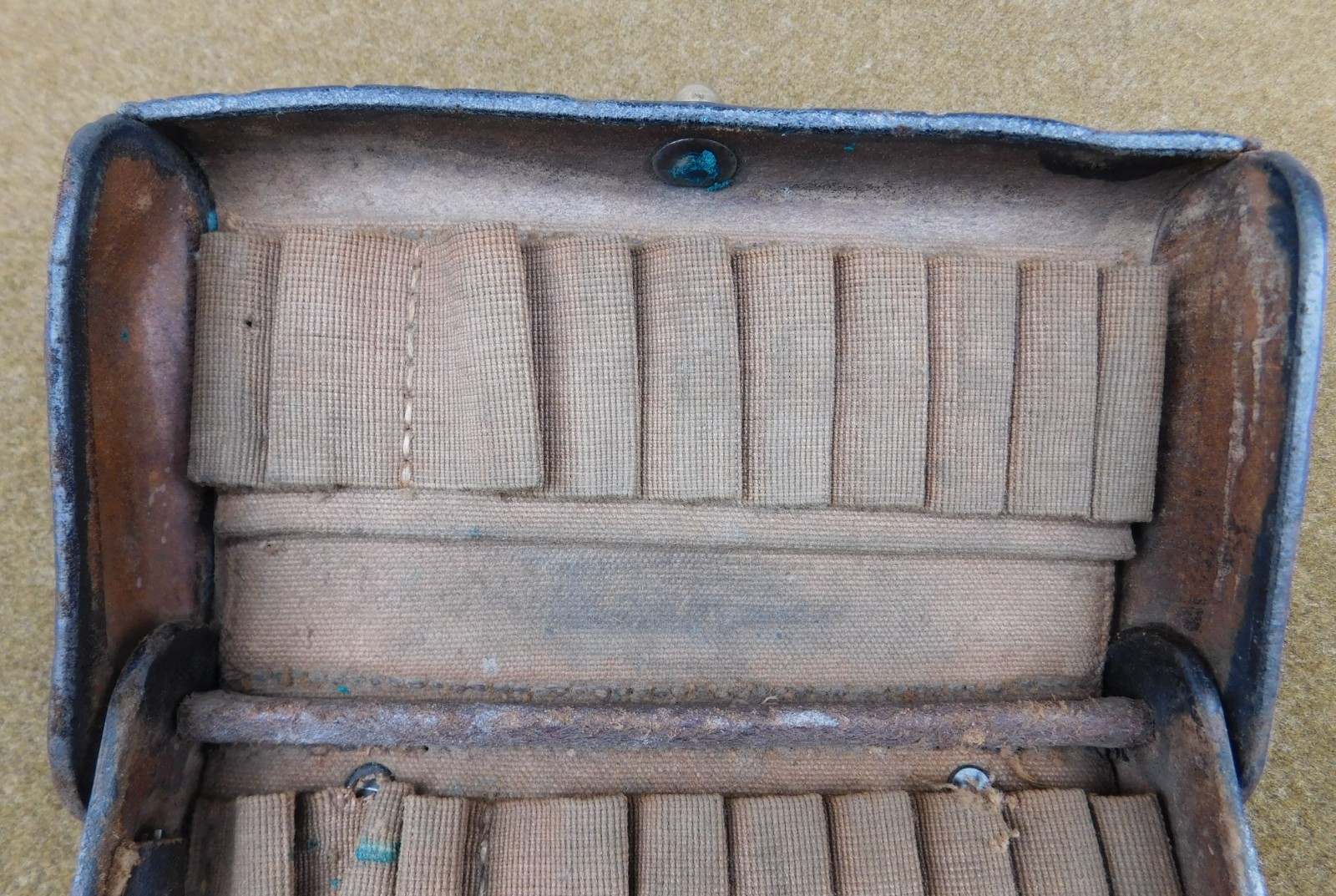 RARE ORIGINAL INDIAN WARS USM U.S. MARINE CORPS M1874 MCKEEVER CARTRIDGE BOX