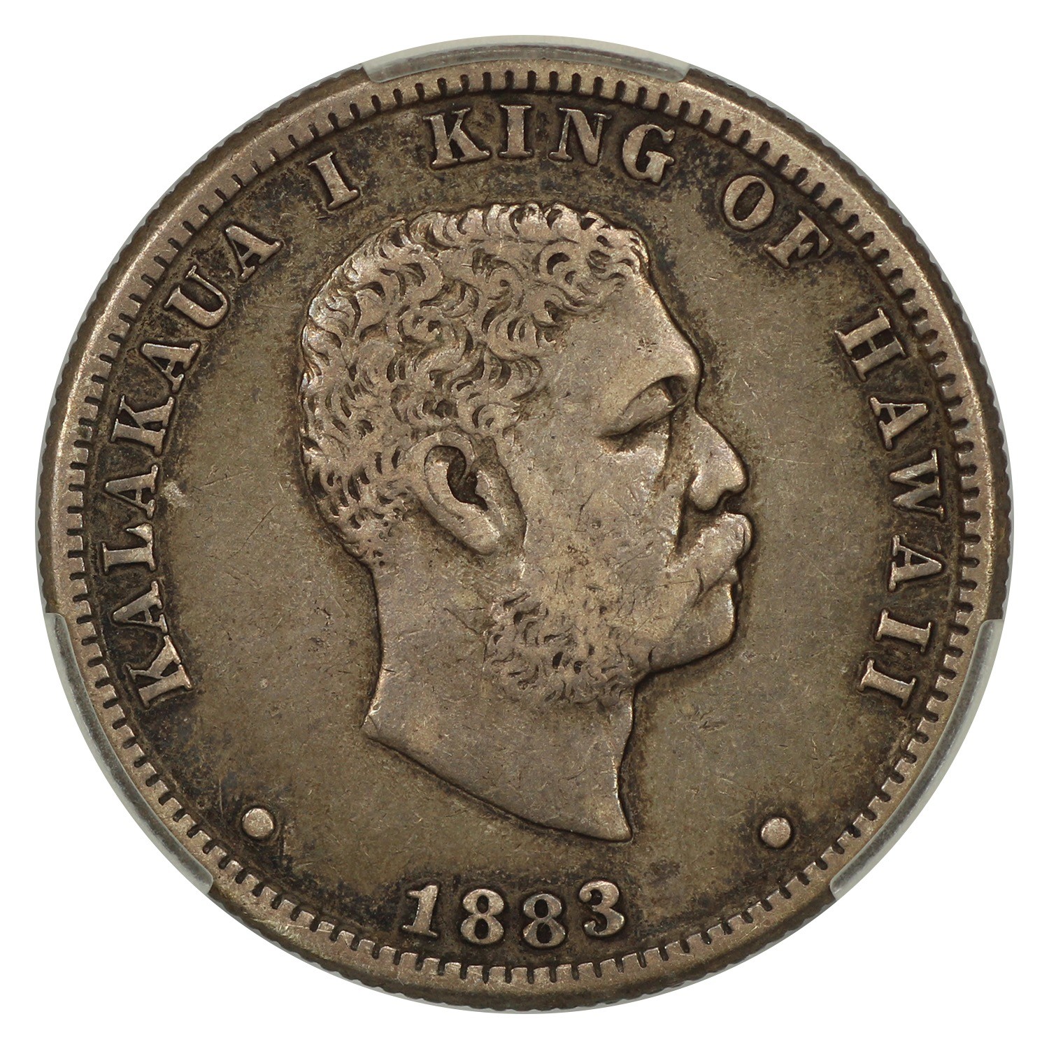 1883 25C Hawaii CACG VF35 - Hawaii - Popular Hawaiian Quarter